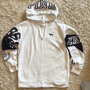 EUC PINK Victoria's Secret colorblock 86 hoodie